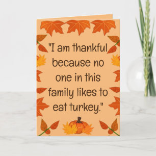 Happy Turkey Day (Version 3) Holiday Card