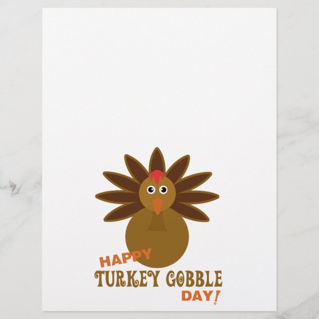 Happy Turkey Gobble Day Thanksgiving (Front)