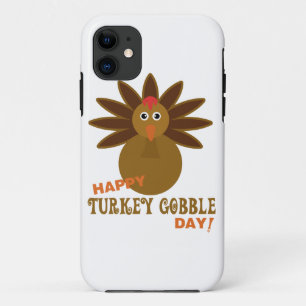 Happy Turkey Gobble Day Thanksgiving Case-Mate iPhone Case