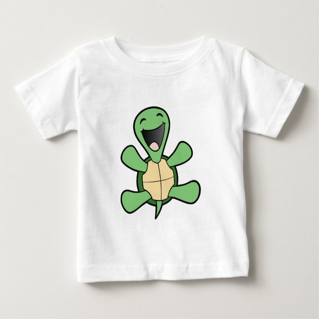 Happy Turtle Baby T-Shirt (Front)