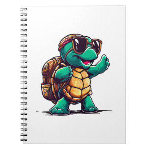 Happy Turtle Back to School School Time Notebook