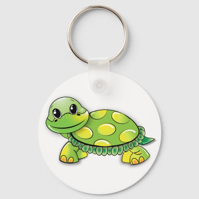Happy turtle key ring (Front)