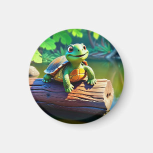 Happy Turtle Magnet