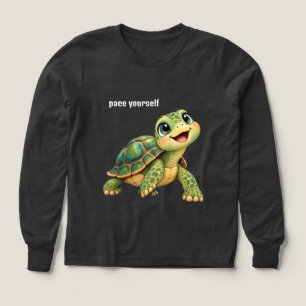 Happy Turtle with Editable Text