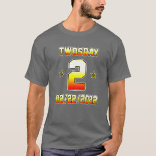 Happy Twosday 2022 Sports Tuesday 02/22/2022 T-Shirt