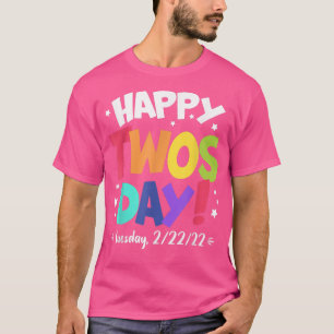 Happy Twosday 2022 Tuesday February 22nd 2022 Kid T-Shirt