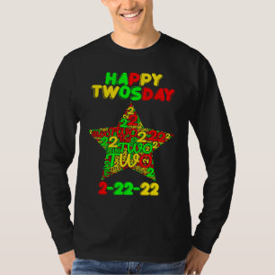Happy Twosday Tuesday Fabruary 2nd 2022 T-Shirt