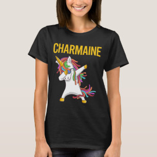 Happy Unicorn - Charmaine Name T-Shirt