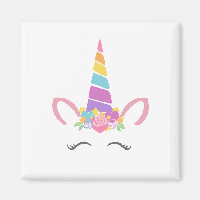 Happy Unicorn Magnet (Front)
