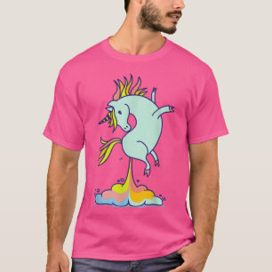 Happy Unicorn Poop Funny Magical Rainbow Gift T-Shirt