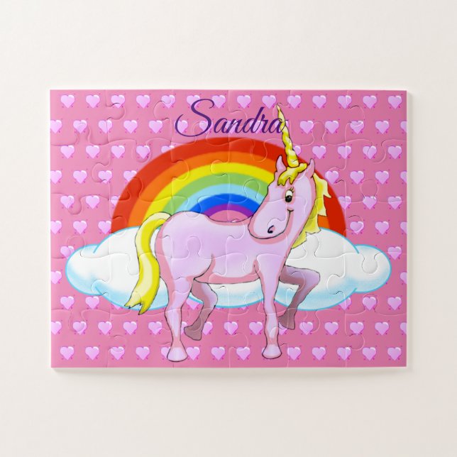 Happy Unicorn Puzzle (Horizontal)