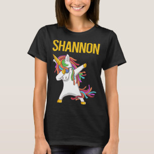 Happy Unicorn - Shannon Name T-Shirt