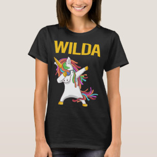 Happy Unicorn - Wilda Name T-Shirt