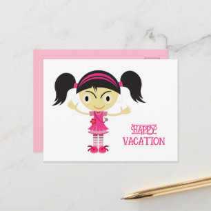 HAPPY VACATION WISH FOR FRIEND STUDENT TEACHER MOM POSTCARD