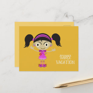HAPPY VACATION WISH FOR FRIEND STUDENT TEACHER MOM POSTCARD