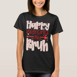 Happy Valentine Bruh Meme Heart Retro Boys Girls K T-Shirt