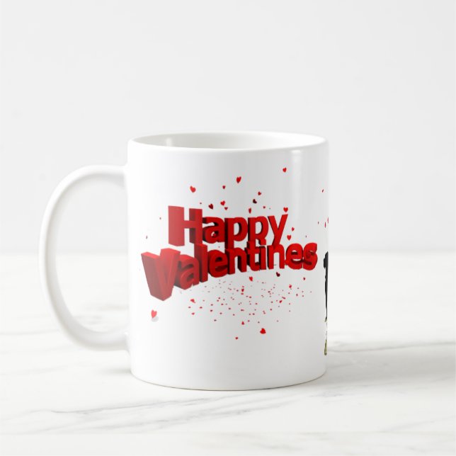Happy Valentine Coffee Mug (Left)