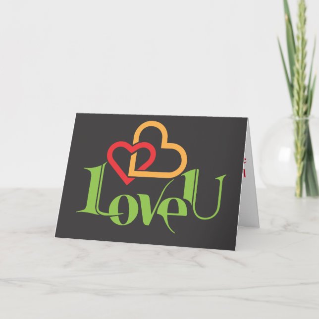 Happy Valentine day card (Front)