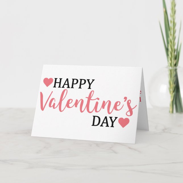 Happy Valentine day card (Front)