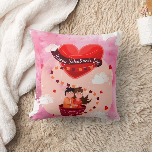 Happy Valentine Day Cushion (Blanket)