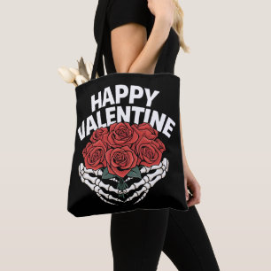 Happy Valentine Even Bones Need Love Tote Bag