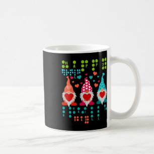 Happy Valentine Gnomes Braille Love – Cute Heart G Coffee Mug