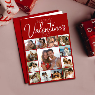 Happy Valentine Husband Wife Poem Red Holiday Card