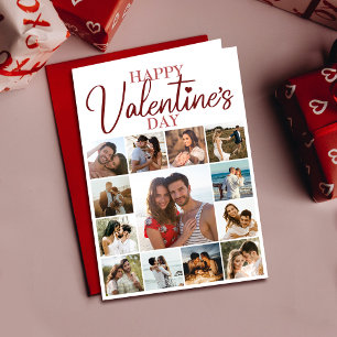 Happy Valentine Husband   Wife Poem Red Holiday Card