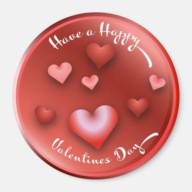 Happy Valentine Magnet (Front)