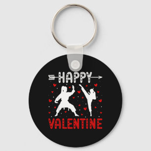 Happy Valentine - Martial Arts Taekwondo Key Ring