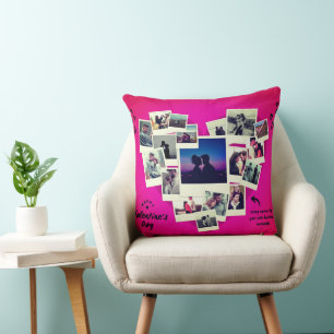 Happy Valentine Photo Collage Personalised Love Cushion