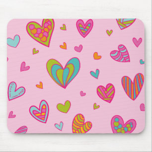 Happy valentine`s day 2023 With Heart Love Mouse Pad