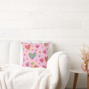 Happy valentine`s day 2024 With Heart Love Cushion