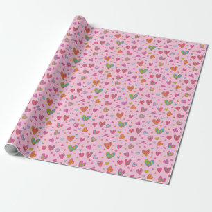 Happy valentine`s day 2024 With Heart Love Wrapping Paper