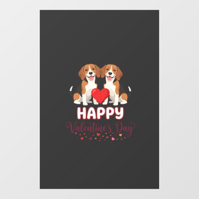 Happy Valentine’s Day Beagle Couple (Sheet)