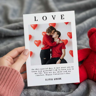 Happy Valentine’s Day Custom Photo Collage Holiday Card