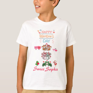 Happy Valentine’s Day Cute Animal Couples T-Shirt