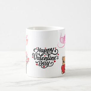 Happy Valentine’s Day Cute Teddy Bear Mug