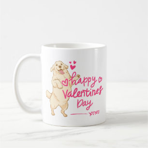 Happy Valentine’s Day Dog Mug   Cute Puppy Love 