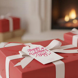 Happy Valentine’s Day Gift Tag – Romantic Heart De