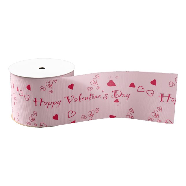 Happy Valentine’s Day Grosgrain Ribbon (Spool)