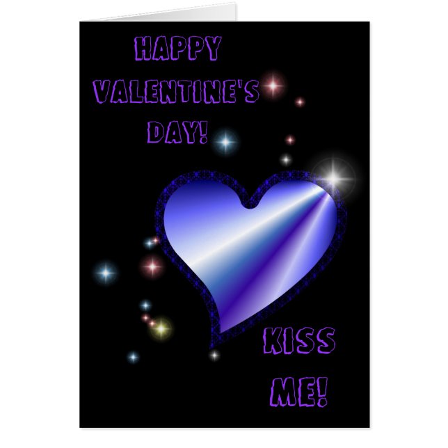 Happy Valentine s Day , Heart with Stars (Front)