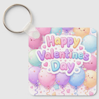 Happy Valentine’s Day Keychain | Romantic Love Key