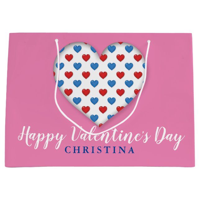 Happy Valentine’s Day Large Gift Bag (Front)