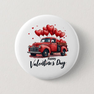 Happy Valentine’s Day Matching Couples Outfit 6 Cm Round Badge