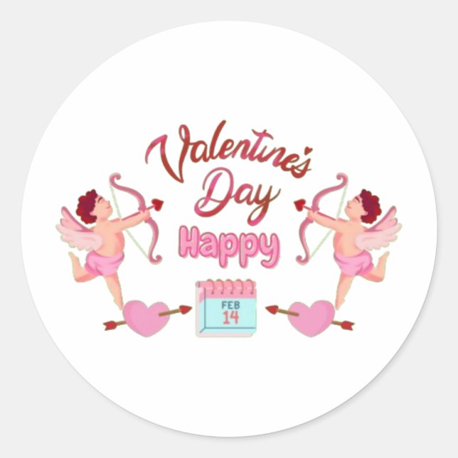 Happy Valentine’s Day: Perfect Gifts for Your Love Classic Round Sticker (Front)