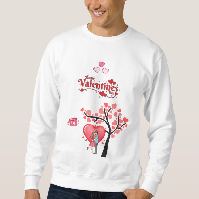 Happy Valentine’s Day – Romantic Couple Sweatshirt (Front)