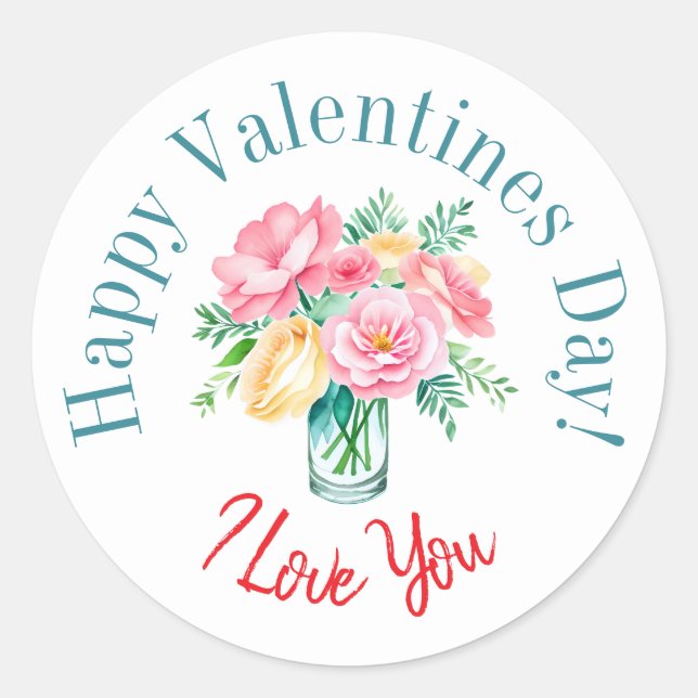 Happy Valentine’s Day stickers  (Front)