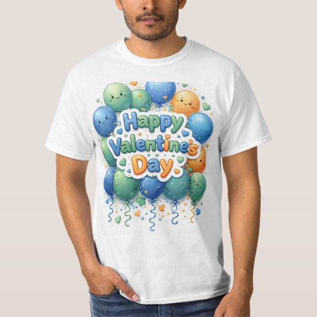 Happy Valentine’s Day T-Shirt | Romantic Love Shir (Front)