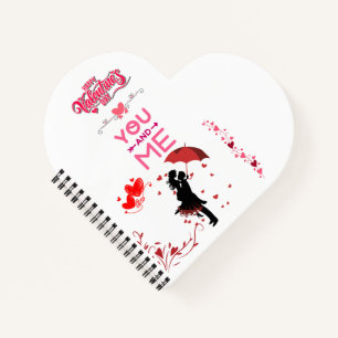 Happy Valentine’s Day – You and Me Romantic Love  Notebook